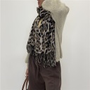 sciarpa  in viscosa calda animalier